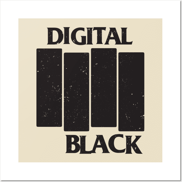 Digital Black (in black) Wall Art by galenfrazer